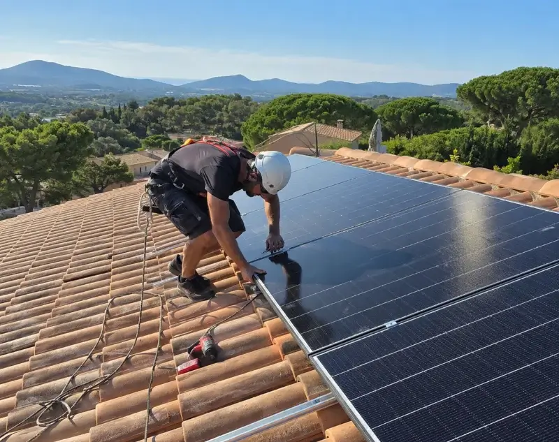 Installateur panneaux solaires Les Ardillats — pose photovoltaïque sur toiture