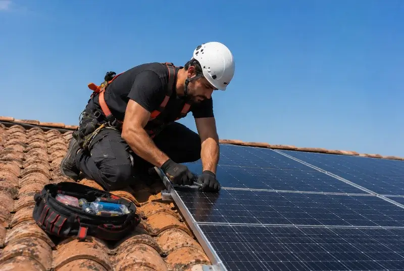 Maintenance et monitoring de panneaux solaires aux Ardillats